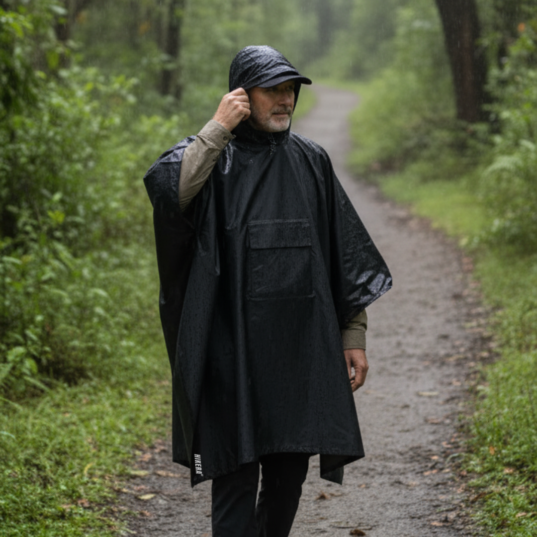 best rain poncho for hiking that covers backpack TrekShield® 3-In-1